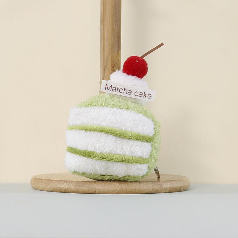 Plush Cake Pendant Cute Dessert Toy For Bag Decoration Girl Gift
