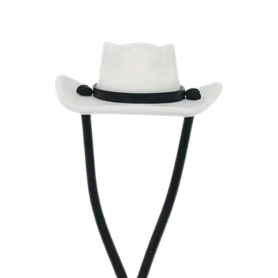 1/4Pcs Cowboy Hat Straw Cover Food Grade Silicone Reusable Dust-proof 30/40Oz Tumbler Straw Tip Plug Topper Protector Cup Accessories