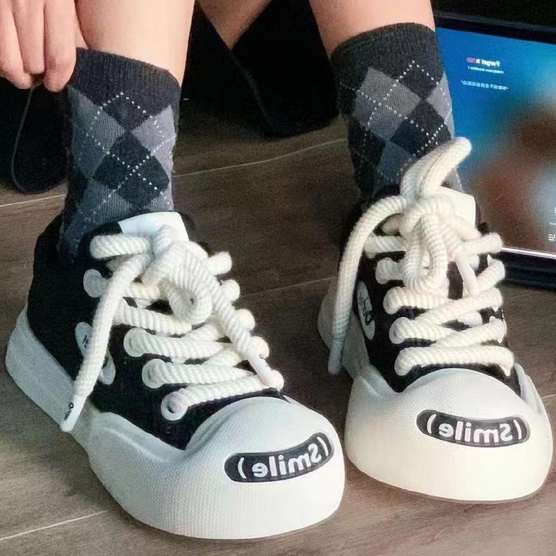 2025 Women's Vulcanized Shoes New Luxury Designer Lace Up Platform Sports Shoes Outdoor Comfortable Casual Shoes Women's Shoes