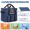 Duża izolowana torba chłodząca na zamek Błyskawiczny torba piknikowa Termiczna torba na żywność na kemping plażę