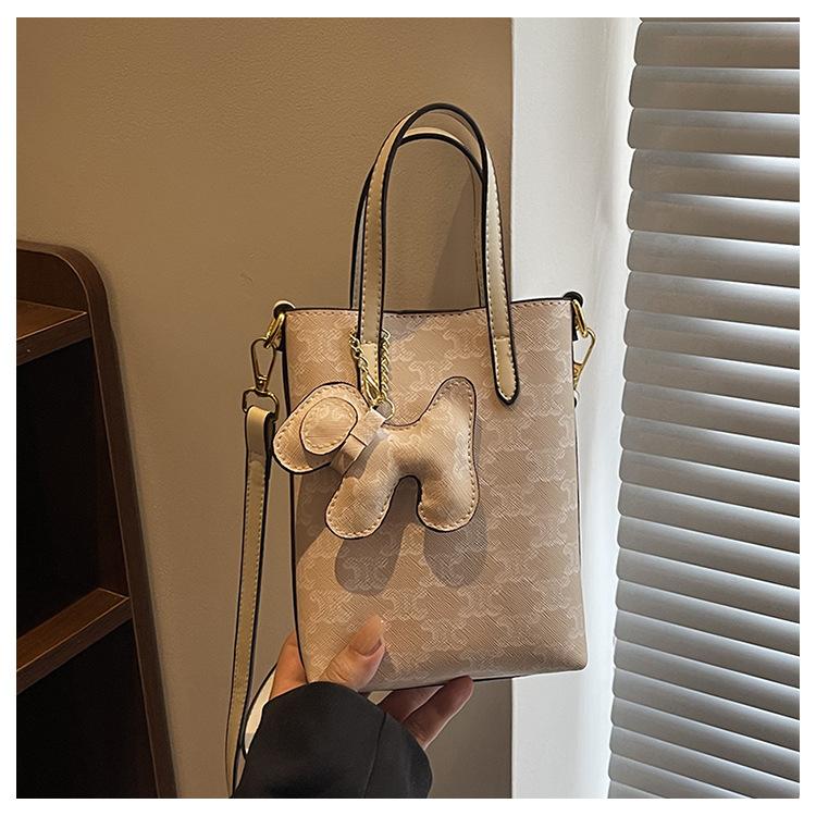 Small bag bucket bag new handbag temperament printed fashion versatile shoulder messenger bag