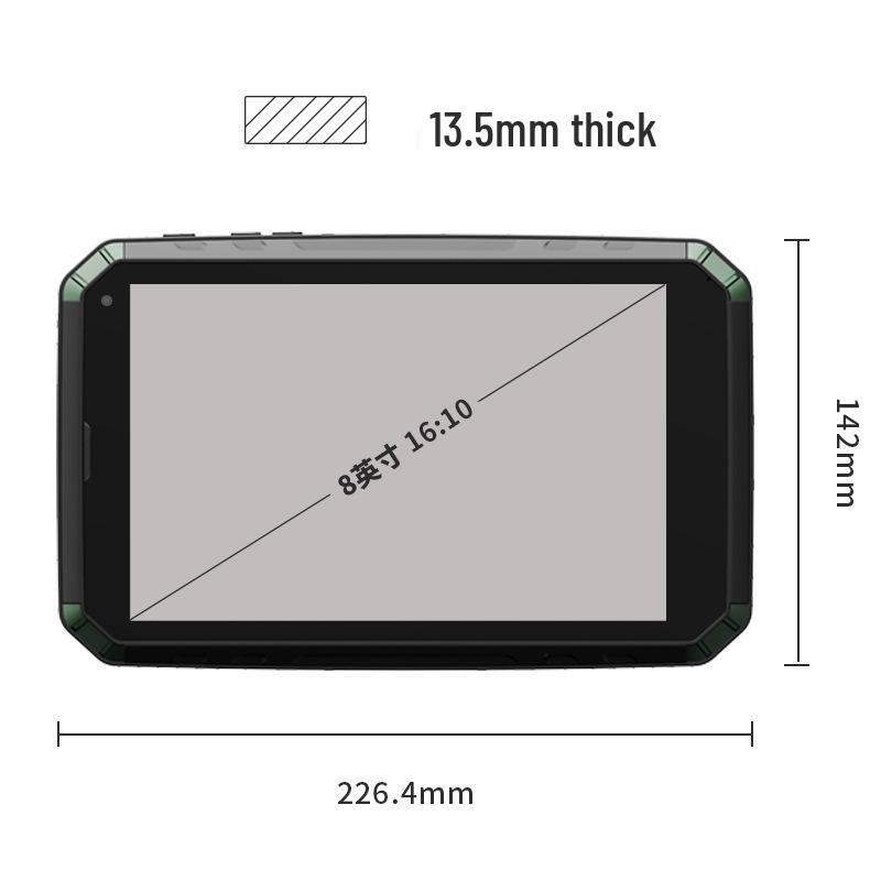Rugged 8" Android HD Tablet: Explosion-Proof, NFC, AP3.0 Fingerprint Recognition