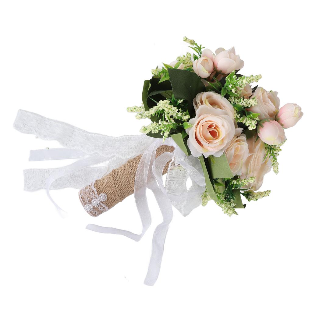 Artificial Holding Flowers Wedding Bouquet Plastic Modern Elegant Decorative Bridal Bouquet for Wedding Photography Props