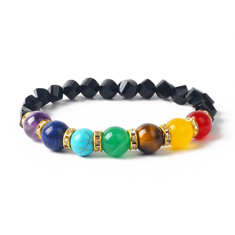 Facted Natural Obsidian Hematite Tiger Eye Beads Bracelets Men for Magnetic Health Protection Women Soul Jewelry Pulsera Hombre