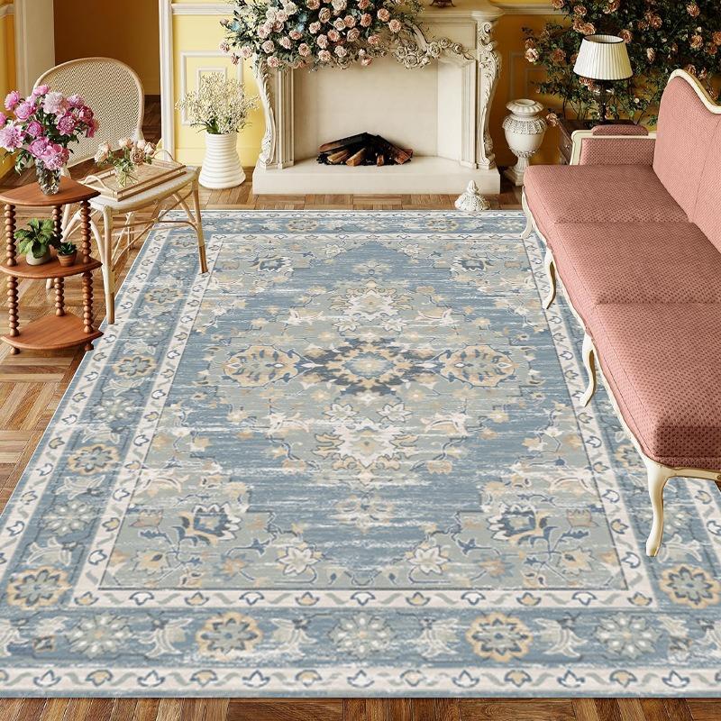 Europe Persia Retro Style Carpet Living Room Sofa Bedroom Bedside Study Kitchen Entrance Door Rug Non-slip Luxury Decor Mat