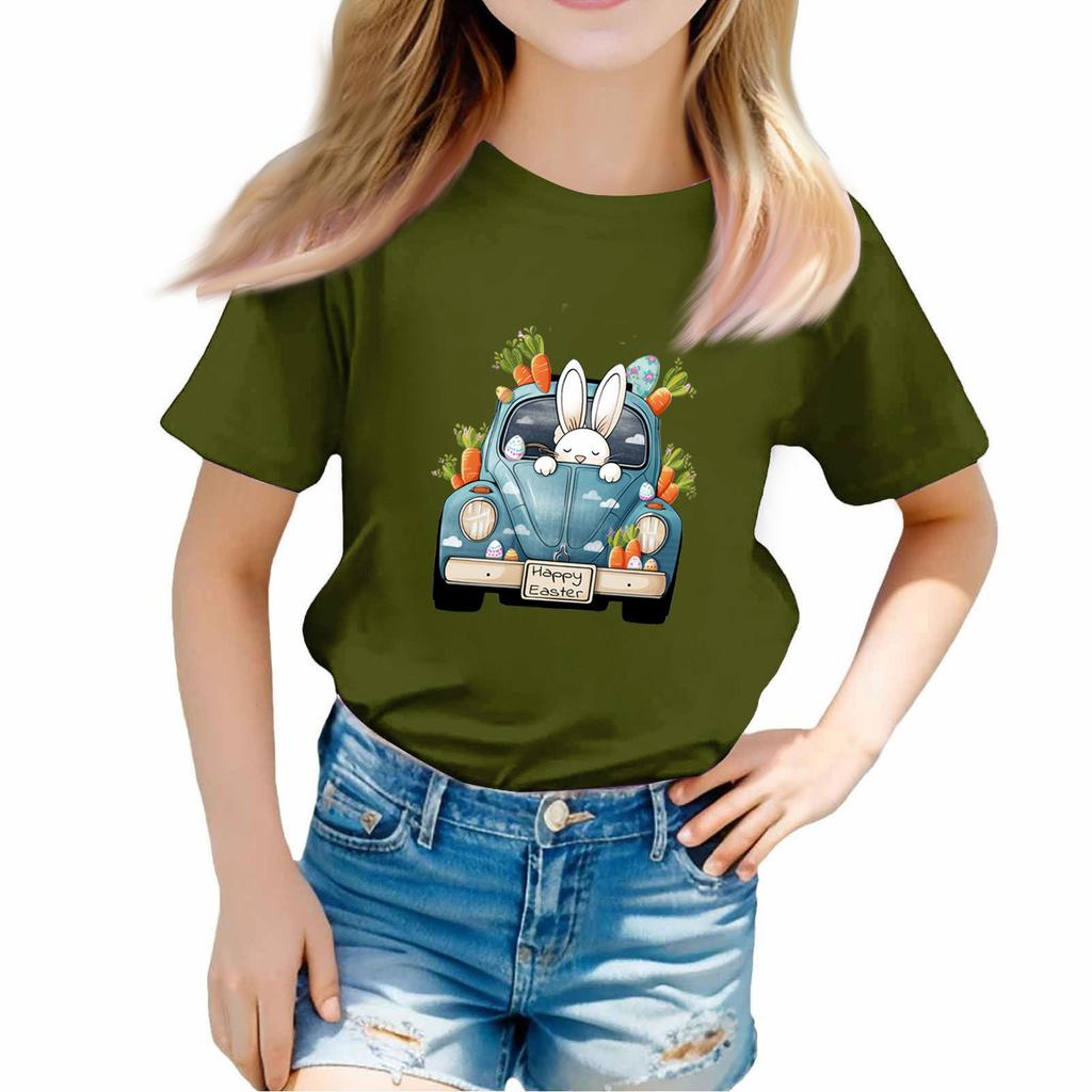 Toddler Girl Boy T-Shirts Kids Top Boys And Girls Printed Short Sleeved T-shirt