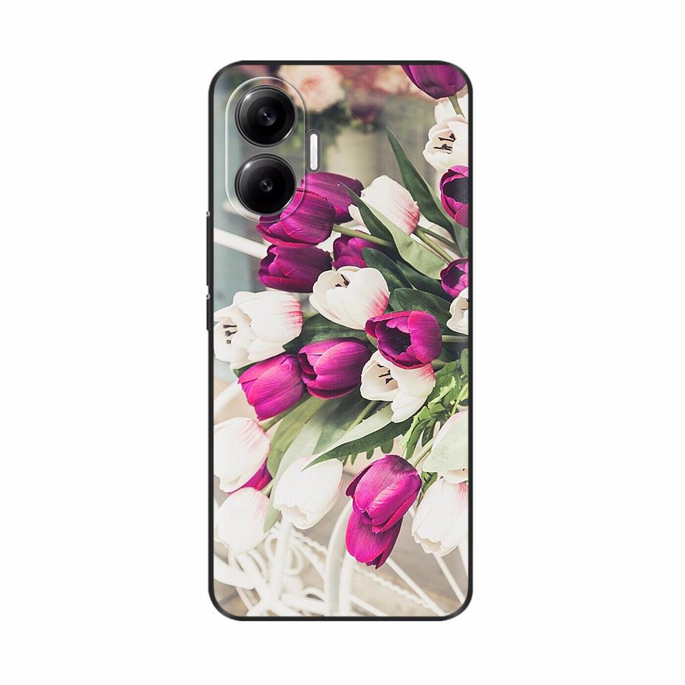 For Xiaomi Poco F7 PocoF7 Phone Cover For Redmi Turbo 4 Pro 5G Case Silicone Cute Love Painted Shockproof Shell Bumper Fundas