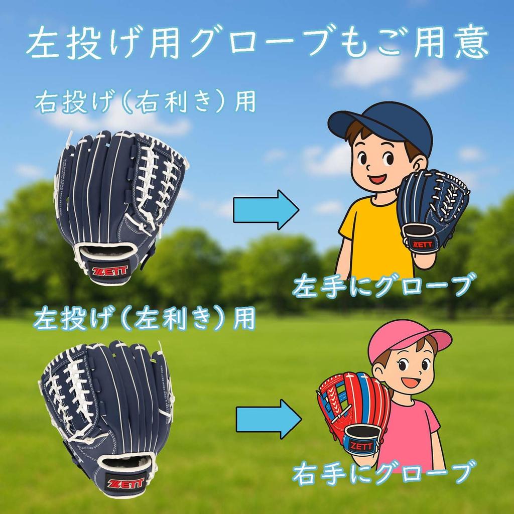 ZETT Catch Ball with Shock Absorbing School Age and BDG2012V Glove, Beginner's, Pads, 11.5-inch (Elementary Up), Left-Handed Throw, Blue,