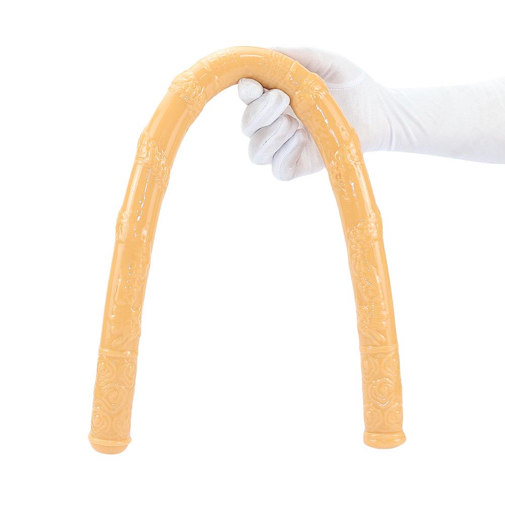 Dop anal Dragon cu două capete - Vibrator lung și moale pentru adulți