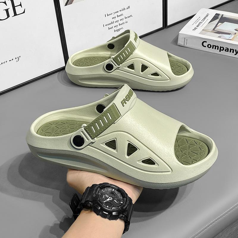 Fashion Men's Sandals Lightweight Breathable Beach Shoes Soft Bottom Driving Slippers Trendy Flat Slippers for Outdoor Wear
