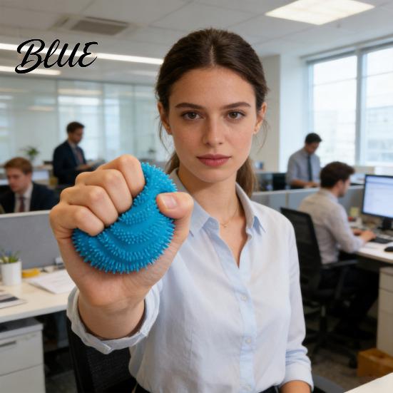 Stress Relief Fuzz Ball Soft Stretchy Textured Squeeze Toy Anxiety Reduction Portable Travel School Office Fidget