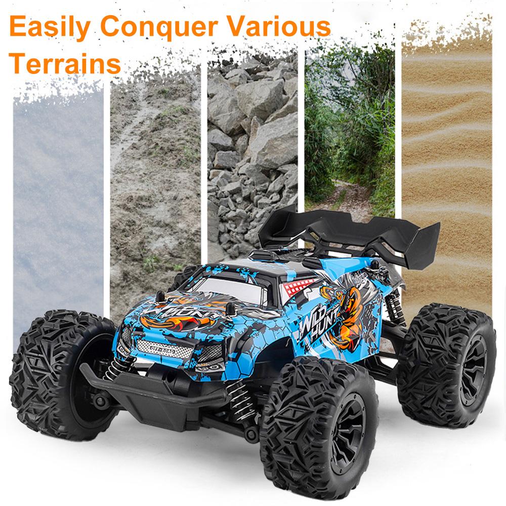 Children's Remote Control Car 1:20 Scale High Speed 4-Wheel All-terrain Drive 2.4G RC Car Model Off-road Drift Racing Truck Toy