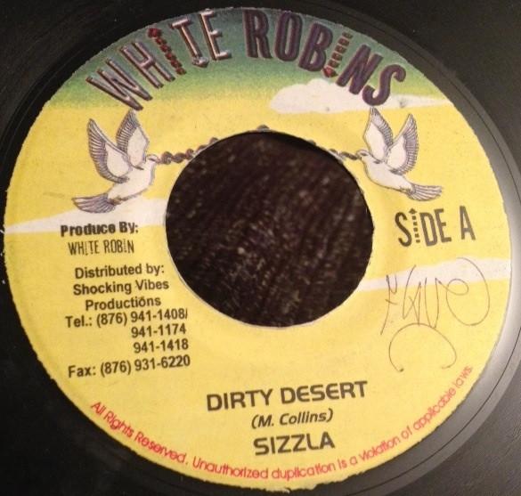 

7inch Record SIZZLA - Dirty Desert none White Robins Jamaica Reggae, Ska & Dub Used