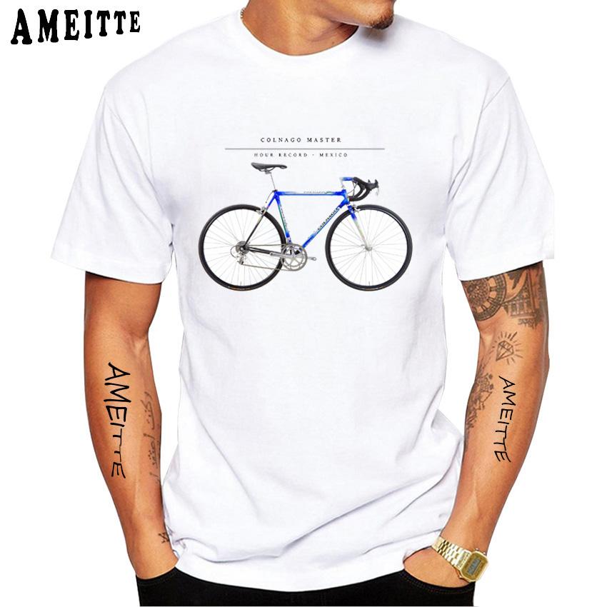 Colnago Master Mexico Saronni Road Bicycle Classic Print T Shirt Men S Short Sleeve Bike