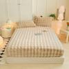Thickened Rabbit Plush Mattress Single Piece Winter Warm Plush Sheet Cover All-inclusive Mattress Protective Cover 90/120/150cm