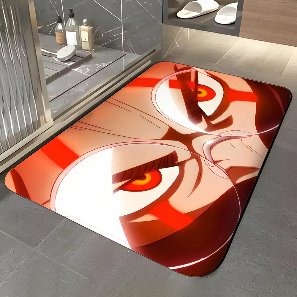 Manga D-Dandadan Fußmatte Weiche Flanell Eingangstür-Matte Rutschfest Saugfähig Badezimmer Schlafzimmer Bodenläufer