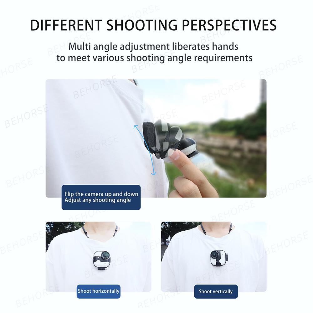 Magnetic Neck Strap Mount For Insta360 GO Ultra Desktop Stand Adjustable Angle Bracket For Insta360 GO Ultra Camera Accessories