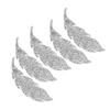 5pcs Sew On Iron On Patches Iron On Leaves Pattern Patches Rhinestone Patches  For DIY Crafts