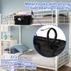Bedside Caddy Storage Bag Oxford Cloth Multi Pockets Hanging Bag Large Capacity Hanging Storage Organizer with Metal Hook