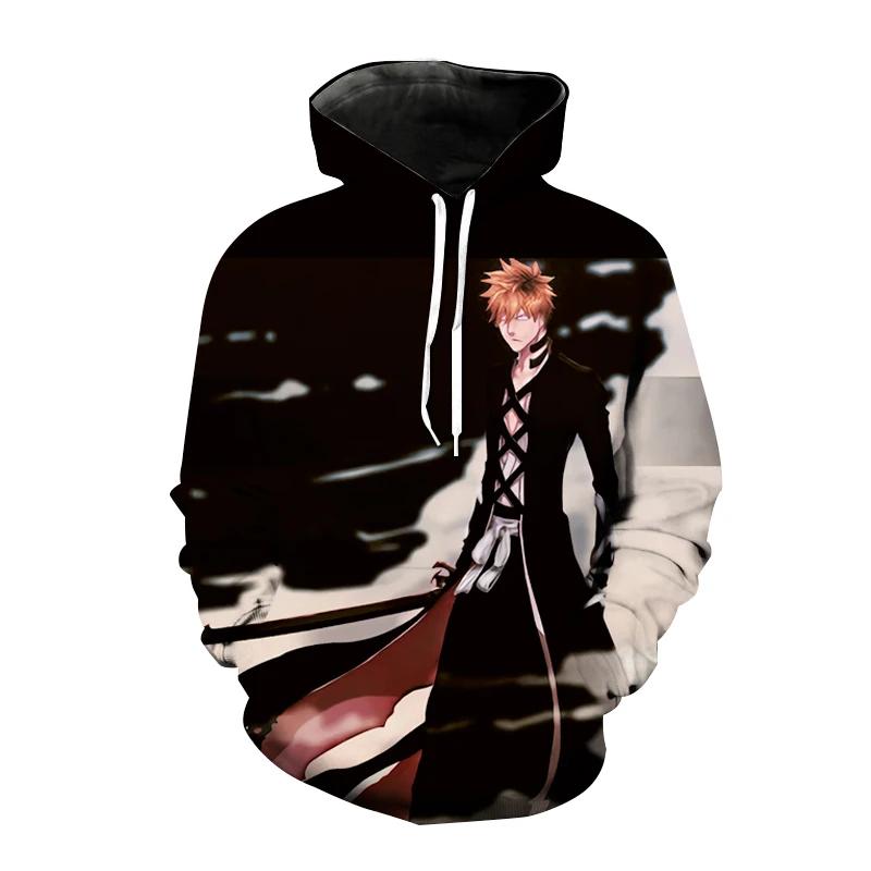 2024 Anime Bleach 3D potisk Mikiny Pánské Dámské Módní Mikina s kapucí Pulovr Mikina Harajuku Hip Hop Streetwear kabát