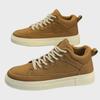 Men's Summer Breathable High-Top Canvas Sneakers: Black Retro Style with Height Boost for Trendy Casual Sports.
