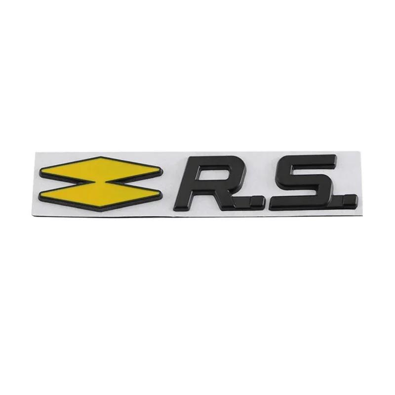 ESIF6 3D Metall GT RS Line Emblem Abzeichen Heckklappe Seite Aufkleber Abziehbilder für Renault Logan Clio Megane Captur Twingo Duster Kadjar