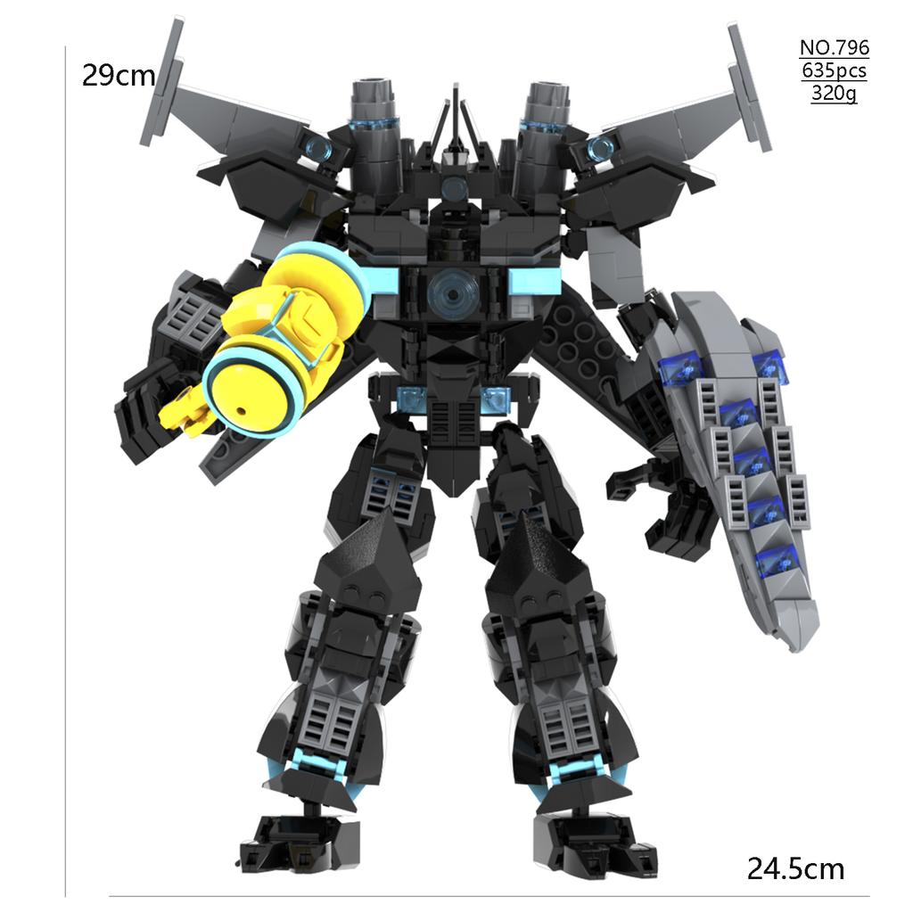 Skibidi Toilette Zombie verformt Aufgerüsteter Uhrenkönig Baustein Titan Variante Monitorman Bohrer Spielzeug Bausteine für Kinder Geschenke