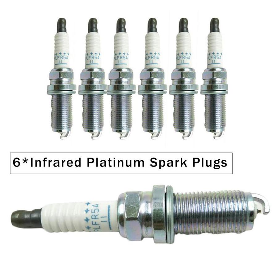 NEW 6PCS NGK Laser Platinum Spark Plugs For Nissan 22401-5M015 PLFR5A11 VQ35DE