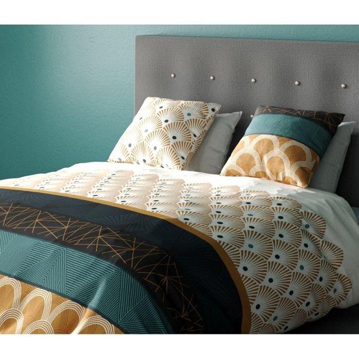Parure de couette - Art deco Bangy - 240x220 cm - 100% coton - Oeko-Tex®