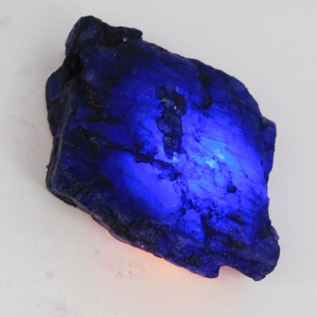 371.20 Ct Natural Blue Sapphire Uncut Rough Earth Mined CERTIFIED Loose Gemstone A-5517