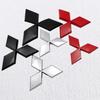 ABS Car Front Rear Badge Grille Emblem for Mitsubishi Outlander Ralliart Lancer ASX Pajero Eclipse Delica EVO Grandis Colt
