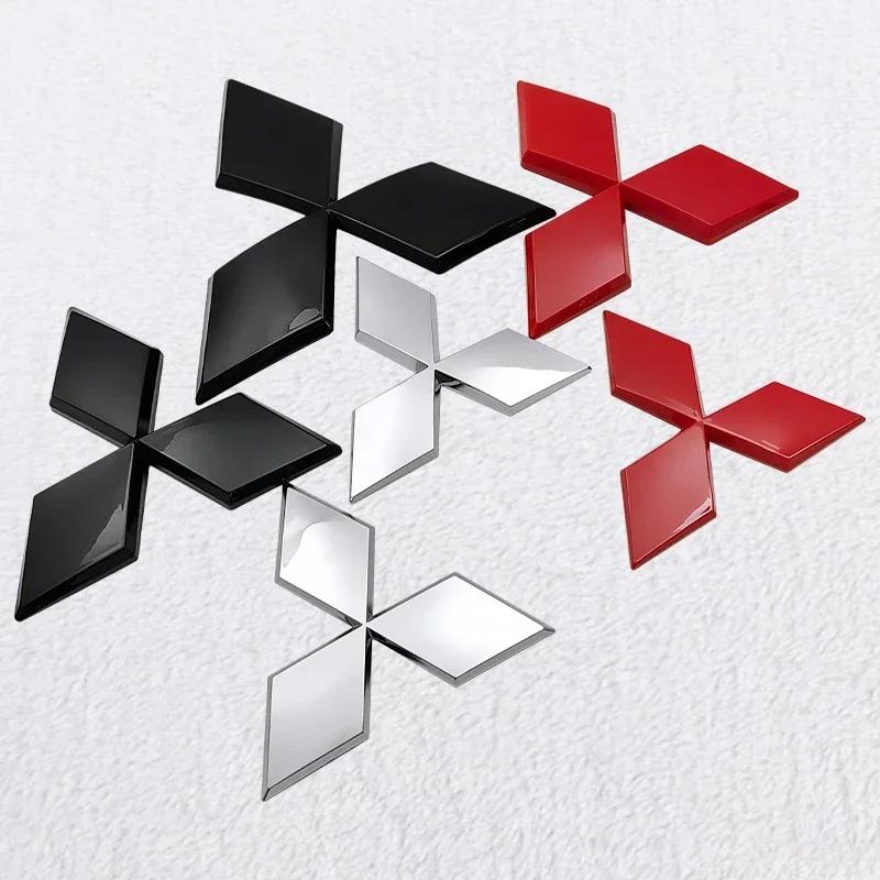 ABS Car Front Rear Badge Grille Emblem for Mitsubishi Outlander Ralliart Lancer ASX Pajero Eclipse Delica EVO Grandis Colt