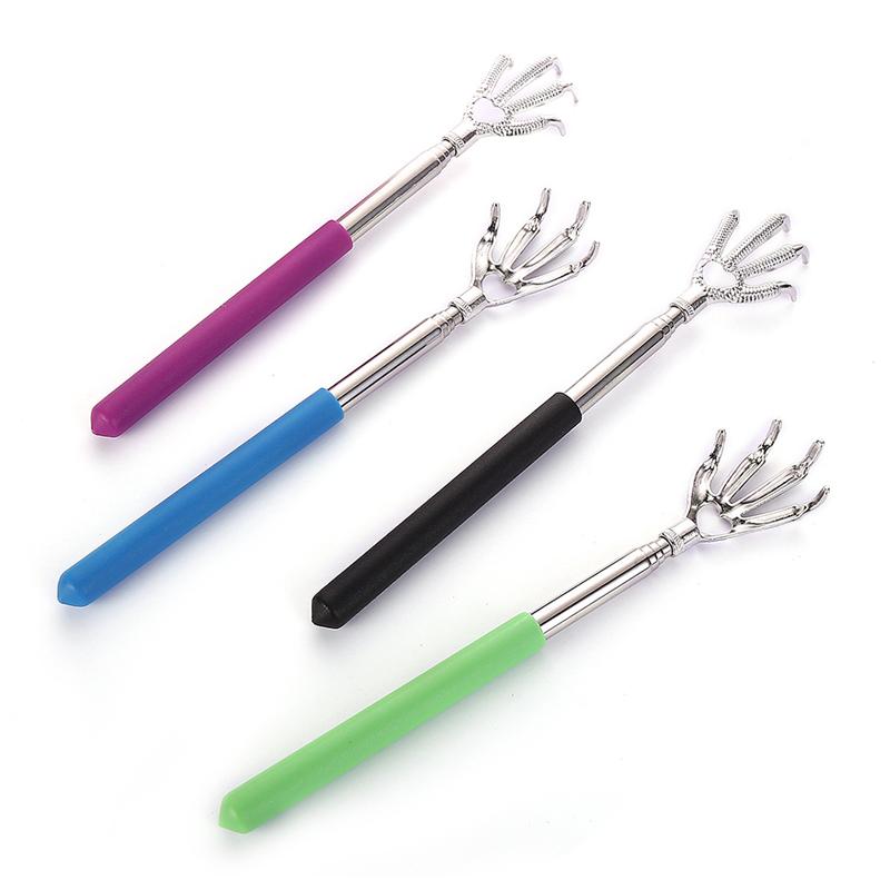 Eagle Claw Teleskop-Rückenkratzer aus Edelstahl, Rückenmassagegerät, Körperkratzer-Tool