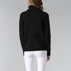 Women's Color Turtleneck Sweater Long Sleeve Twisted Flower Base Sweater
