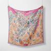 New 53Cm Twill Silk Scarf Woman Decorative Printed Square Scarves Wrap Bandana Small Hijab Foulard Lady Tie Headband Neckerchief