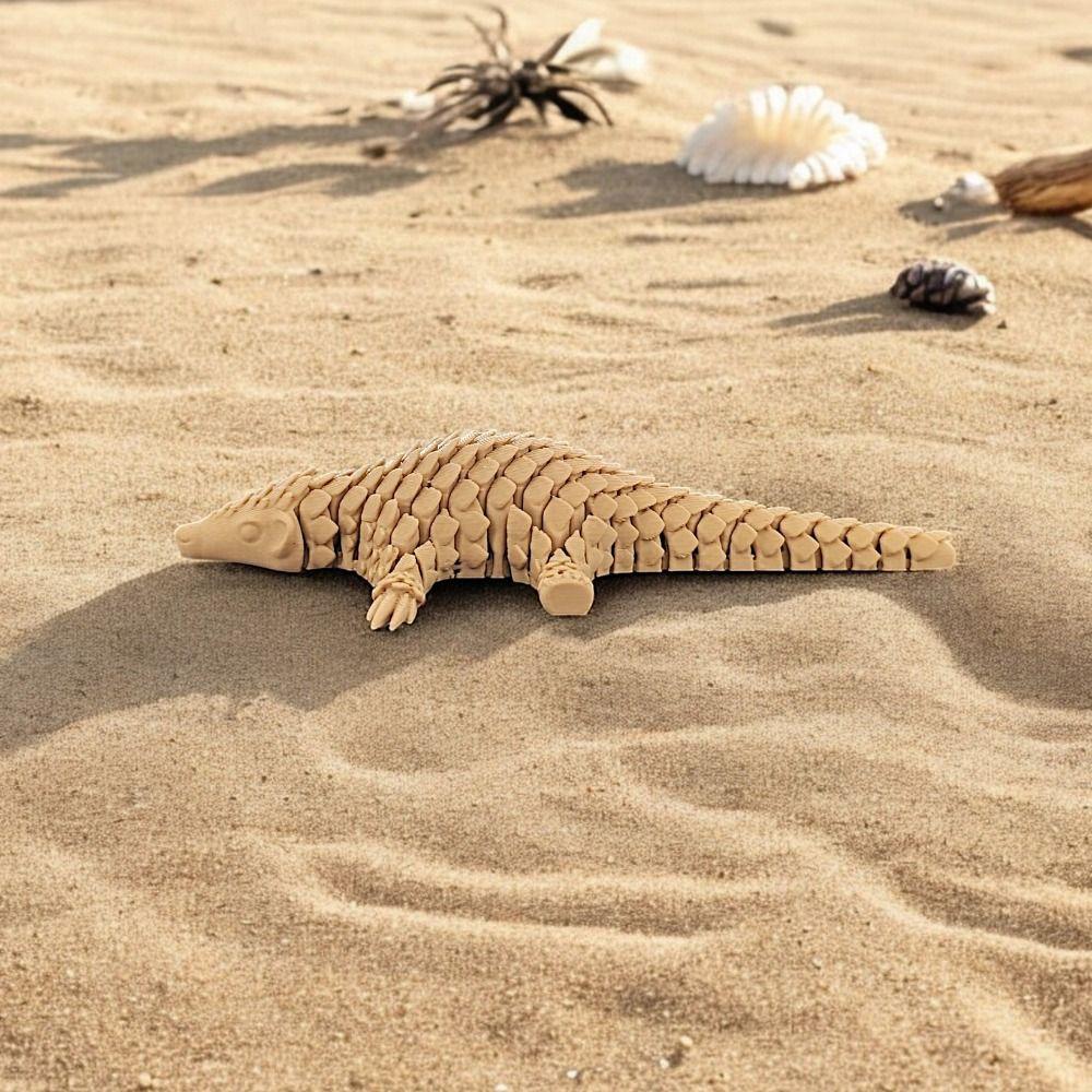 Realistic Pangolin Ornament Movable Joints 3D Printed Pangolin Model  Birthday Gift