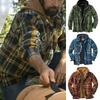 US Casual Mens Winter Shirt Fur Lined Lumberjack Flannel Work Jacket Warm Thick