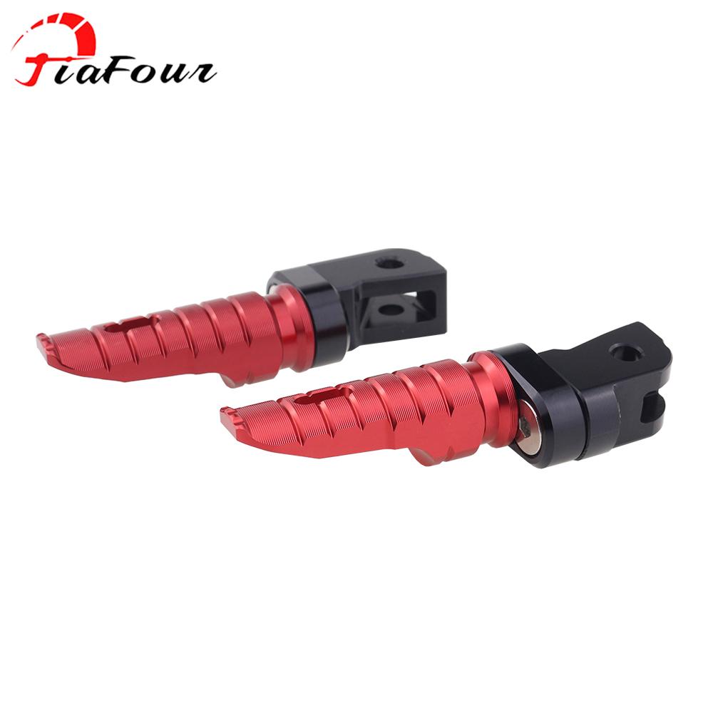 

Fit For Vitpilen 250 Vitpilen 401 Svartpilen 250 Svartpilen 401 2019-2021 Front Footrest Foot Pegs Pedals A-Red