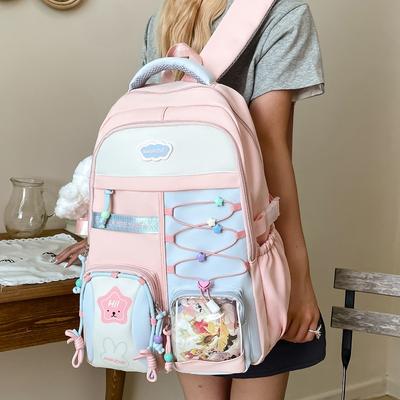 High Value Harajuku Fresh and Sweet Backpack Junior High School Students Lightweight Large Capacity Backpack