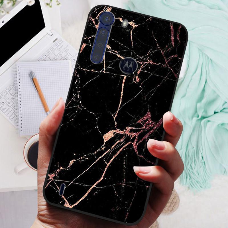 For Motorola One Fusion Case Black Bumper Soft Silicone Cover For Moto One Fusion Plus Phone Cases OneFusion Fusion+ Funda Shell