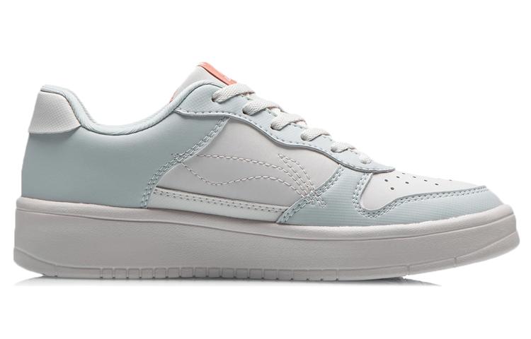 Li Ning Sports Life Collection Leather Comfortable Abrasion Resistant Breathable Low top Skateboard Shoes Women's AGCQ578-6