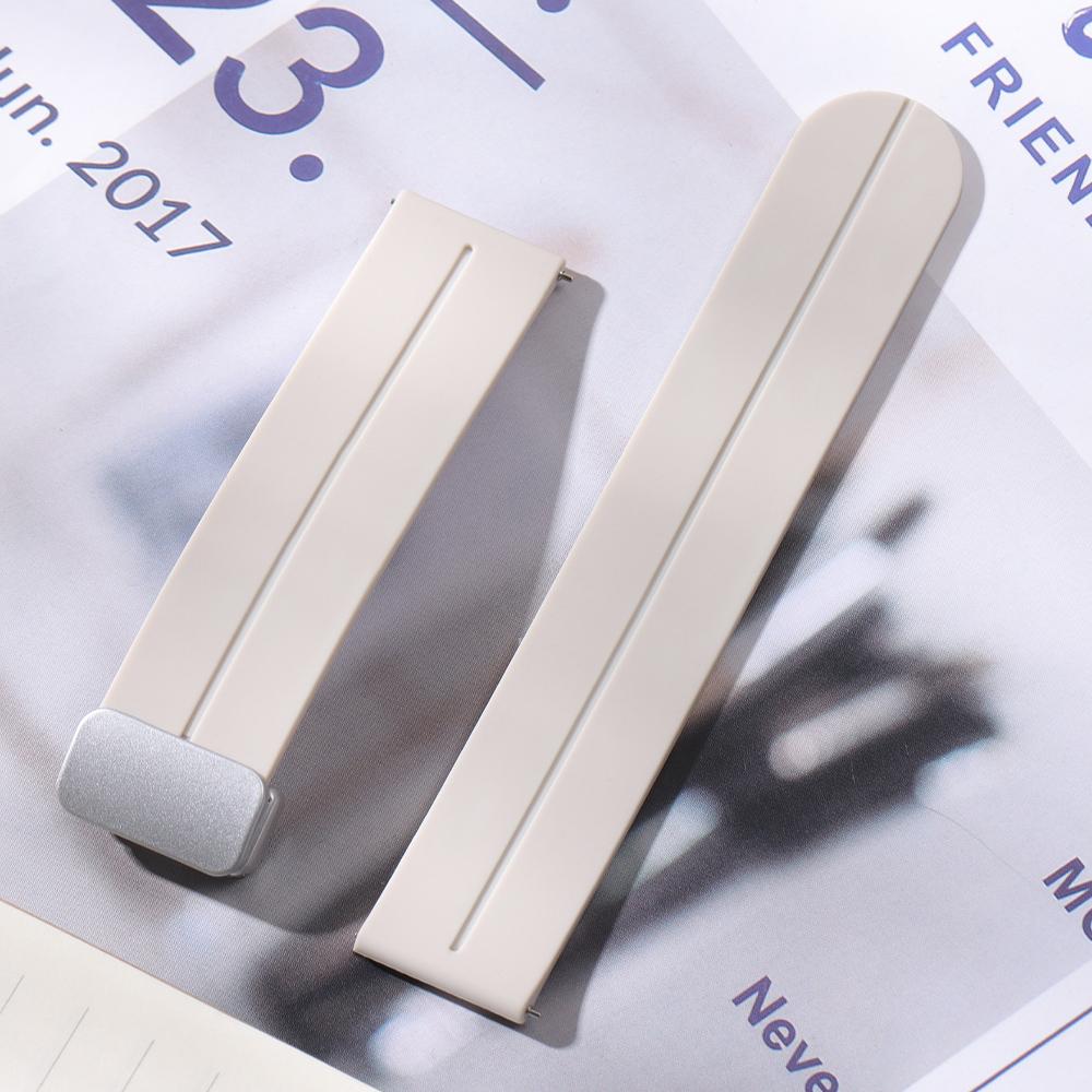 18mm 20mm 22mm Folding Buckle Silicone Strap for Rolex Band Universal Soft Rubber Strap Quick Release Replacement Bracelet