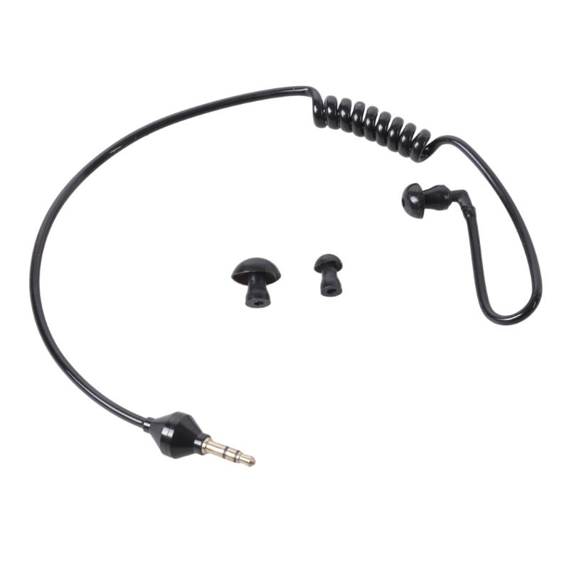 

Short 38-50cm 3.5mm Air Spirals Tube In Ear Headphones Earphone for Audios Receivers Mobile Phones Radios Computers чорний