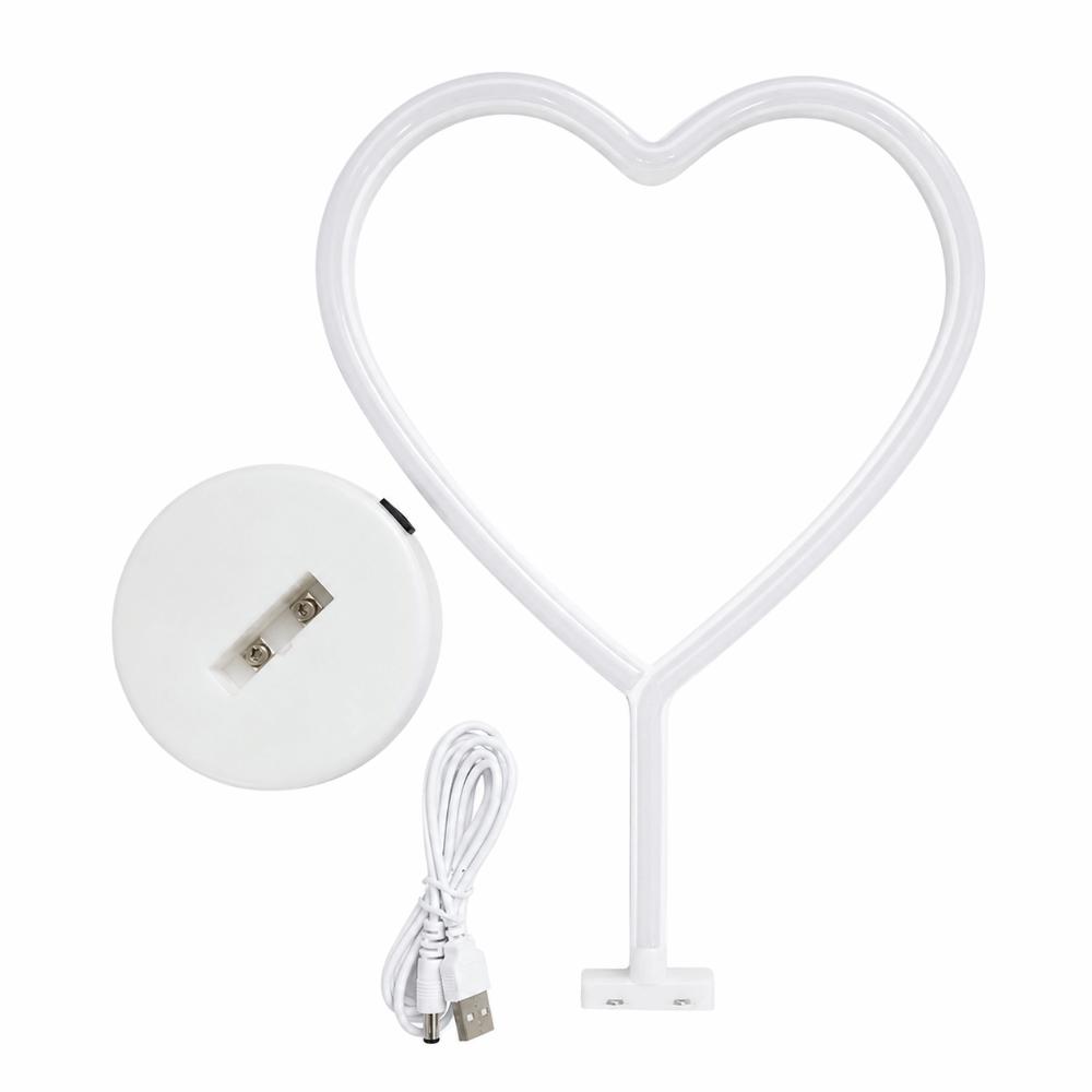 Pink Light LED Neon Light USB or Battery Operated LED Neon Sign Neon Light  Wedding Decoration