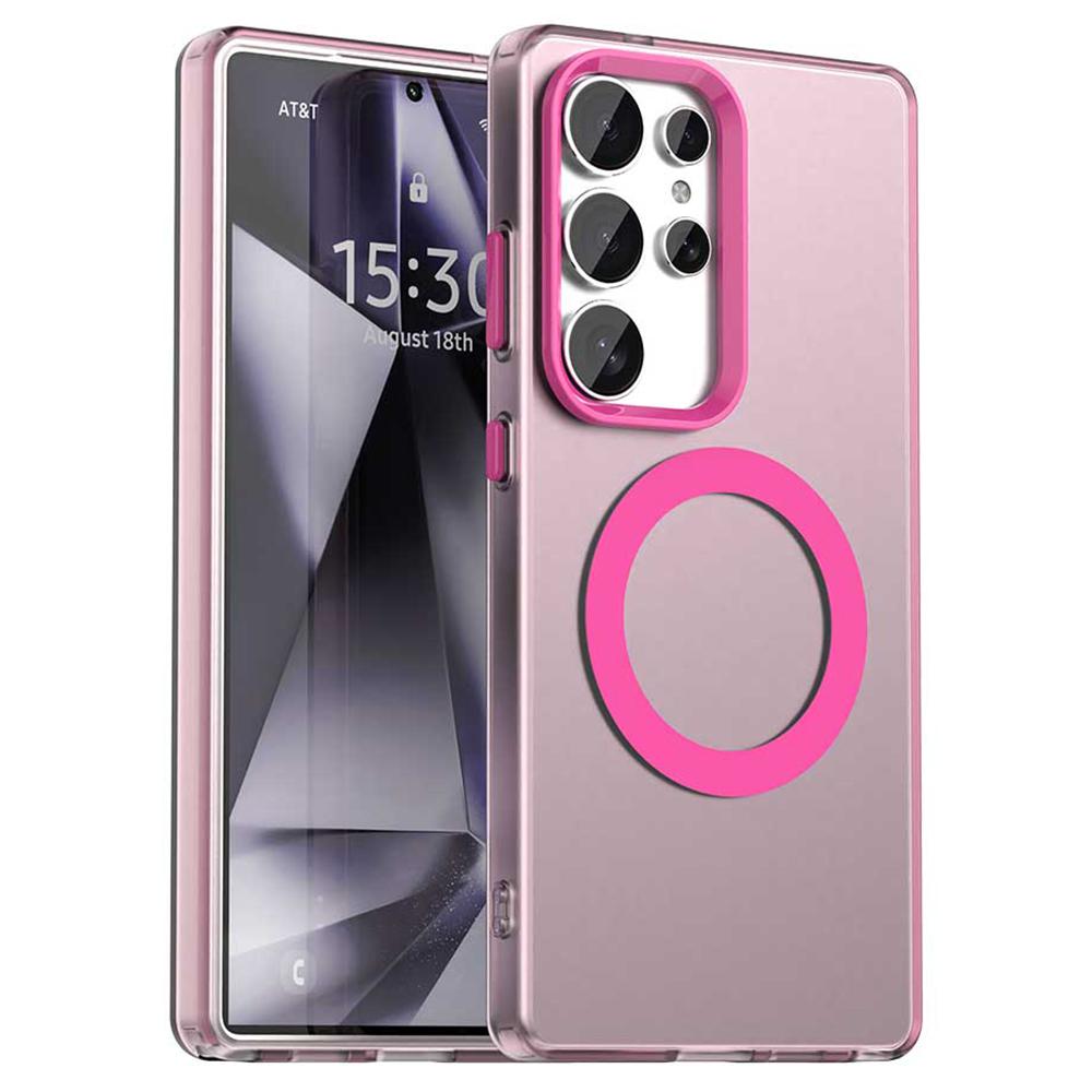 

Candy Series For Samsung Galaxy S25 Ultra Magnetic Case PC+TPU+PET Anti-Drop Phone Cover D