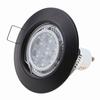 1/10 PCS GU10 MR16 Spot Encastré Cadres Noir Chrome pour Plafond Spot Orientable Rond Support de Lampe
