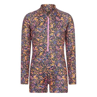 Childrens/Kids Mira Flowers Long-Sleeved Rash Guard
