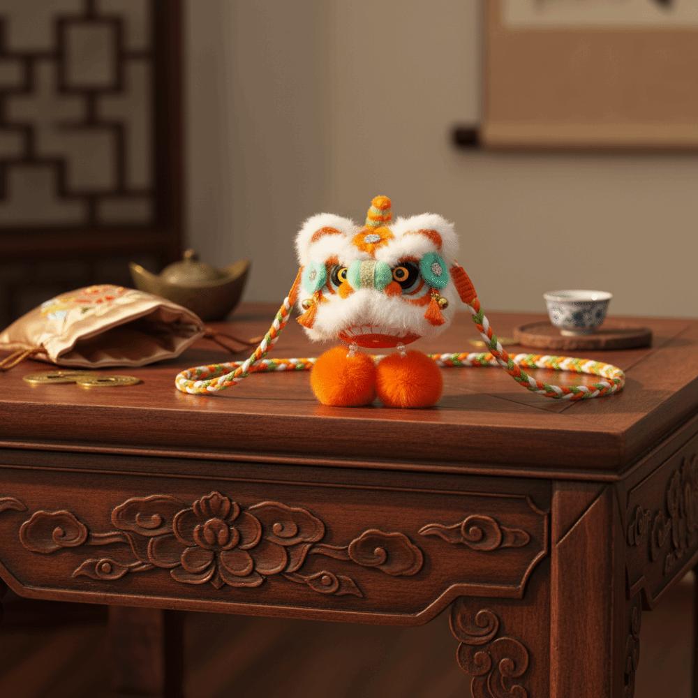 Chinese Style New Year Shoulder Bag Spring Festival Children's Lion Bag Streetwear