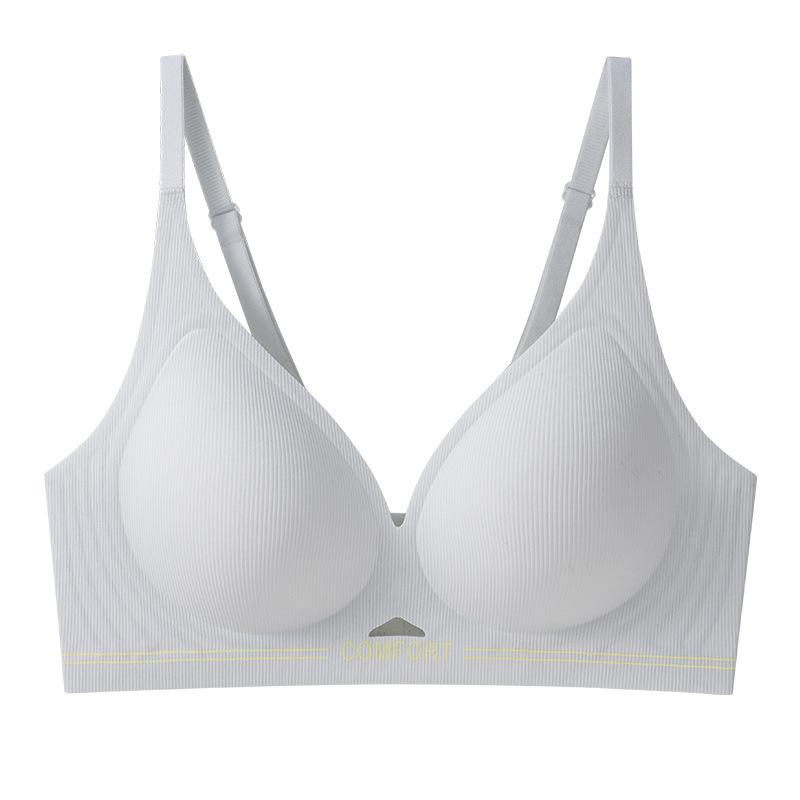 Seamless Bra Women's Soft Support Comfortable Underwear Women's Thin Close-in Bra No Underwire Bra Push Up Bra