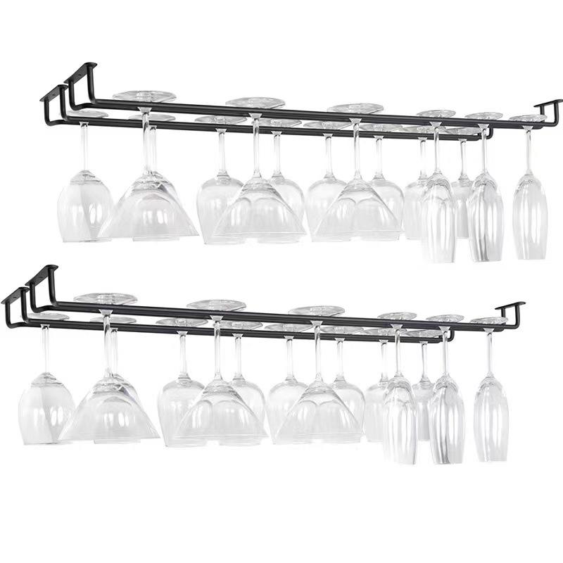Hanging Red Wine Glass & Stemware Rack for Kitchen, Home, Bar, or Restaurant